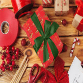 Gold Horse Chinese New Year 2026 Wrapping Paper ラッピングペーパー