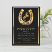gold Horse Derby Party Equestrian  招待状 (スタンド正面)