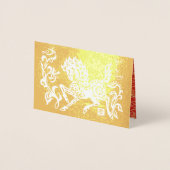 Gold Horse Year with texts Real Foil SGC 箔カード (正面)