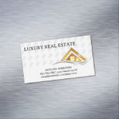 Gold House Logo | Real Estate Logo マグネット名刺 (インサイチュ)
