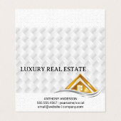 Gold House Logo | Real Estate Logo 名刺 (外部フラット)