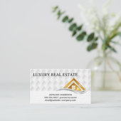 Gold House Logo | Real Estate Logo 名刺 (スタンド正面)