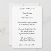 Gold Infinity Wedding Invitation 招待状 (裏面)