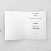 Gold Infinity Wedding RSVP Card 招待状 (内部)