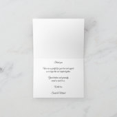 Gold Infinity Wedding Thank You Card サンキューカード (内部)
