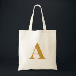 Gold Initial Alphabet トートバッグ<br><div class="desc">This is your perfect daily companion bag. It is durable,  cute,  stylish,  roomy and it is beautifully made. This personalized Gold Initial Alphabet monogram cute vintage thank you tote bag is best gift idea for anyone.</div>