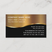 Gold Investment Business Cards 名刺 (正面)