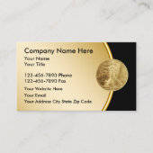 Gold Investment Business Cards 名刺 (正面)