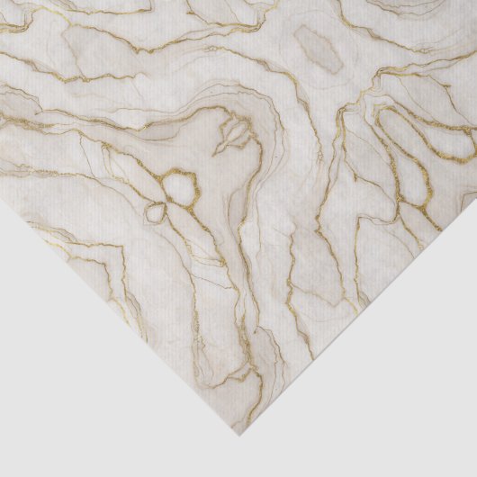 Gold & Ivory Marble 薄葉紙 (詳細)
