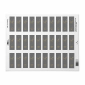 Gold JOYFUL on Grey Christmas Return Address ラベル (フルシート)