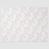 Gold JOYFUL Script on White 薄葉紙 (正面)