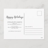 Gold Justice Scale Holly Wreath Lawyer Christmas シーズンポストカード (裏面)