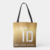 "GOLD" Jute Tragetasche - QR - PURE Collection トートバッグ (裏面)