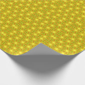 Gold Kaleidoscope Fractal Pattern ラッピングペーパー (角)