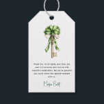 Gold Key Clover Custom St. Patrick’s Day Bridal ギフトタグ<br><div class="desc">Add a meaningful and elegant finishing touch to your bridal shower favors and gifts with this personalized St. Patrick’s Day gift tag. Featuring a beautiful illustration of a golden key adorned with lucky clover details, this design symbolizes unlocking a new chapter filled with love, happiness, and a little Irish luck....</div>