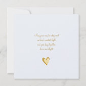 Gold-Kissed Blue Rose Bridal カード (裏面)