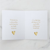 Gold-Kissed Blue Rose Bridal カード (内部)