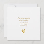 Gold-Kissed Blue Rose Bridal カード (裏面)