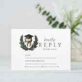 Gold Laurel Tooth Graduation Party 出欠カード (スタンド正面)