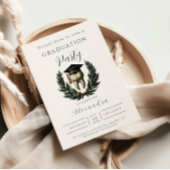 Gold Laurel Tooth Graduation Party 招待状