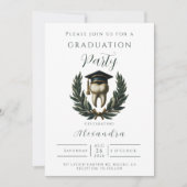 Gold Laurel Tooth Graduation Party 招待状 (正面)