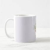 Gold Lavender Floral Love コーヒーマグカップ (左)