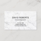 Gold Lawn Care Logo Black Marble Landscaping 名刺 (裏面)