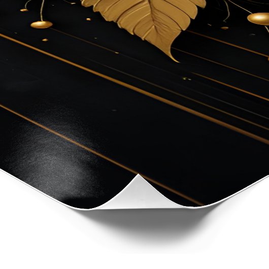 Gold Leaf Burst ポスター (コーナー)