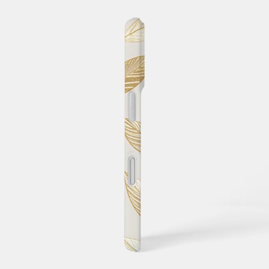 Gold Leaf Pattern iPhone 16ケース (右側面)