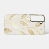 Gold Leaf Pattern Samsung Galaxyケース (裏面横)