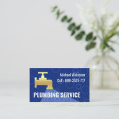 Gold Leaking Faucet Waterdrops 名刺 (スタンド正面)