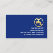 Gold Leaking Faucet Waterdrops 名刺 (裏面)