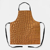 Gold leather texture luxury エプロン (正面)