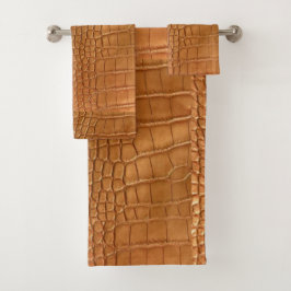 Gold leather texture luxury  バスタオルセット