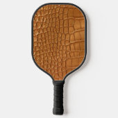 Gold leather texture luxury ピックルボールラケット (裏面)