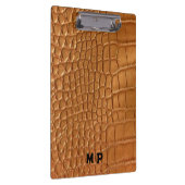 Gold leather texture luxury meeting planner クリップボード (右)