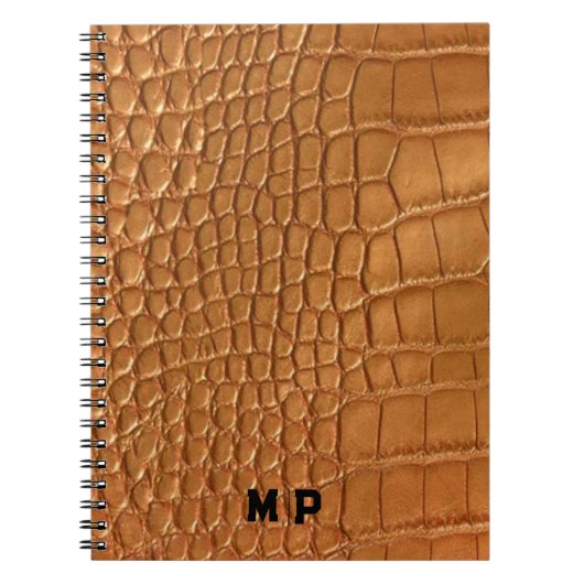Gold leather texture luxury meeting planner ノートブック (正面)