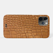 Gold leather texture luxury meeting planner Case-Mate iPhoneケース (裏面(横))