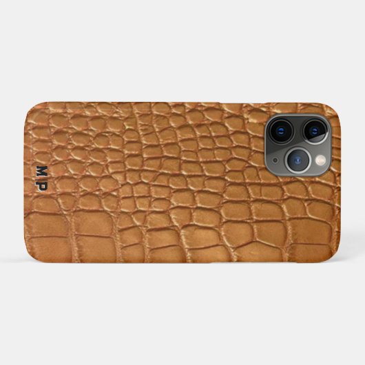 Gold leather texture luxury meeting planner Case-Mate iPhoneケース (裏面(横))