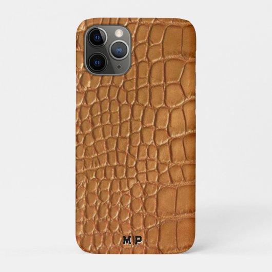 Gold leather texture luxury meeting planner Case-Mate iPhoneケース (裏)