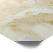 gold leaves blended with warmer tones ポスター (角)