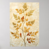 gold leaves blended with warmer tones ポスター (正面)