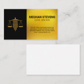 Gold Legal Logo | Criminal Justice 予約カード (正面/裏面)