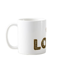 Gold Leopard Print Love Heart