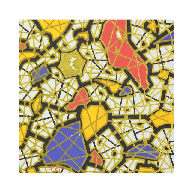 GOLD - Light & Elegance - GGAST メタルプリント (正面)