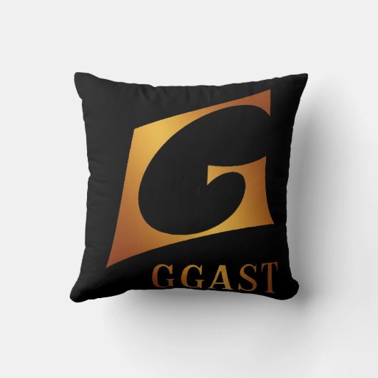 GOLD - Light & Elegance - GGAST - Throw Pillow クッション (裏面)