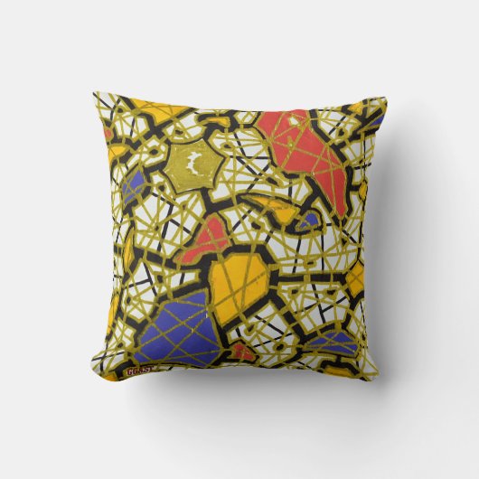 GOLD - Light & Elegance - GGAST - Throw Pillow クッション (正面)