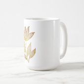 Gold Line Floral Coffee Mug コーヒーマグカップ (正面右)
