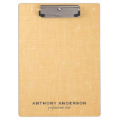 Gold Linen Texture with Subtle White Sparkle クリップボード (正面)