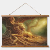 Gold Lion Tapestry 吊り下げ型タペストリー (正面)